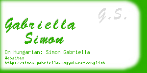 gabriella simon business card